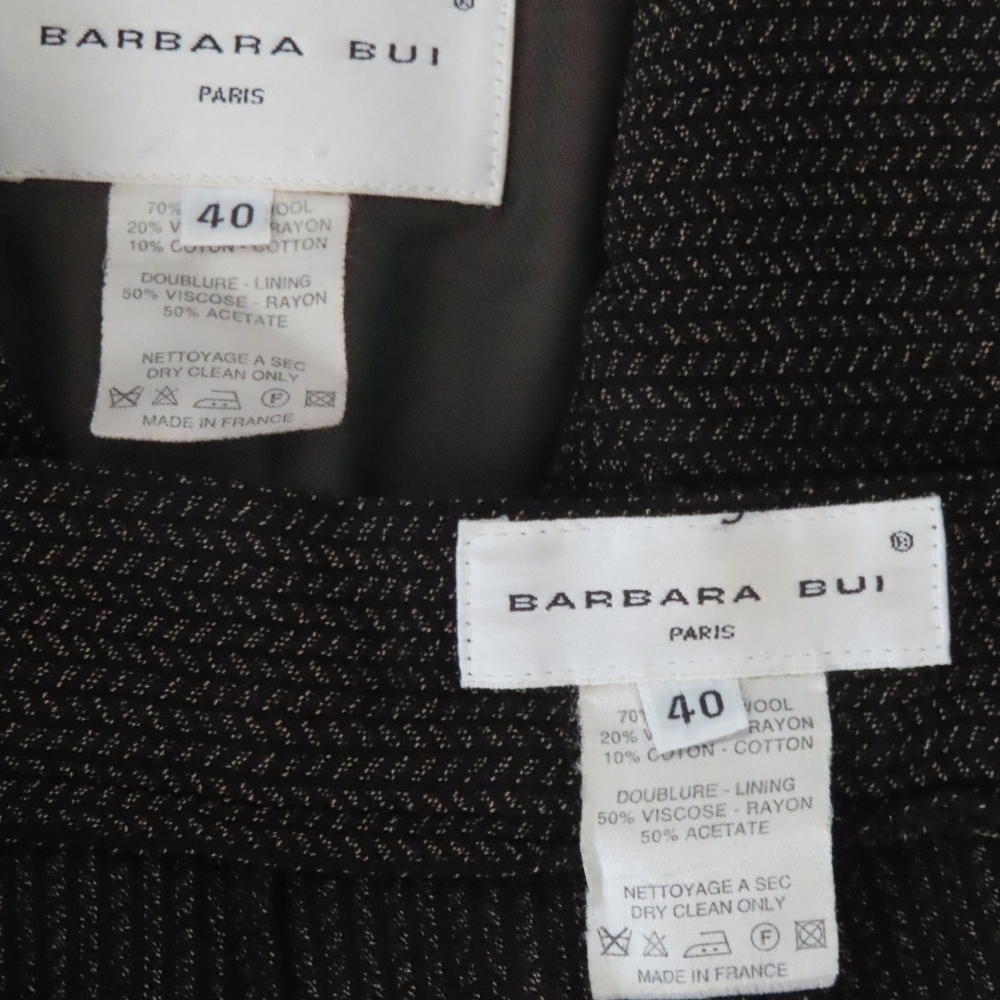 Barbara Bui Herringbone Pattern 2-Piece Wool Blend - image 2